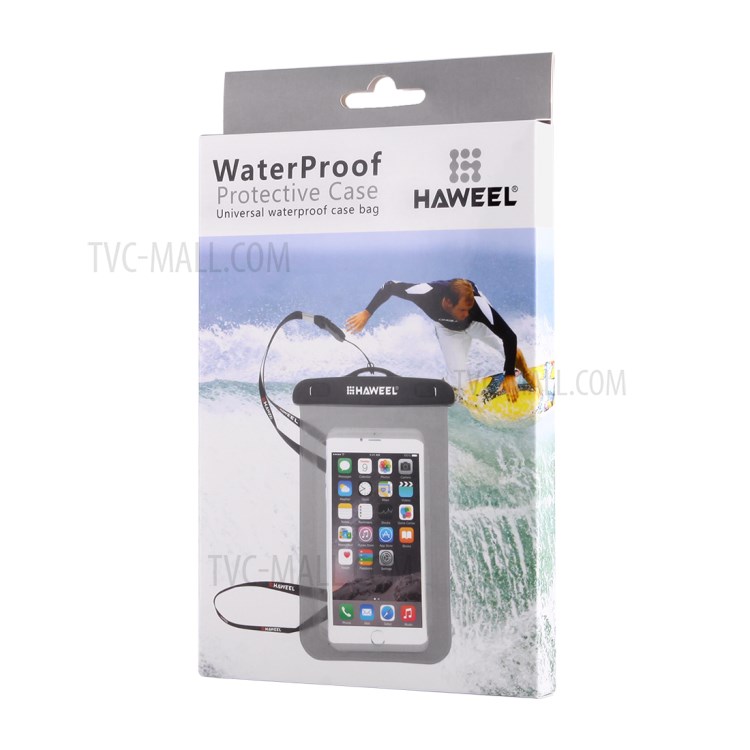 HAWEEL HWL-7002 Universal Waterproof Bag Pouch Case for iPhone X/8 Plus, Size: 21 x 11.5 x 1.2cm - Grey-12