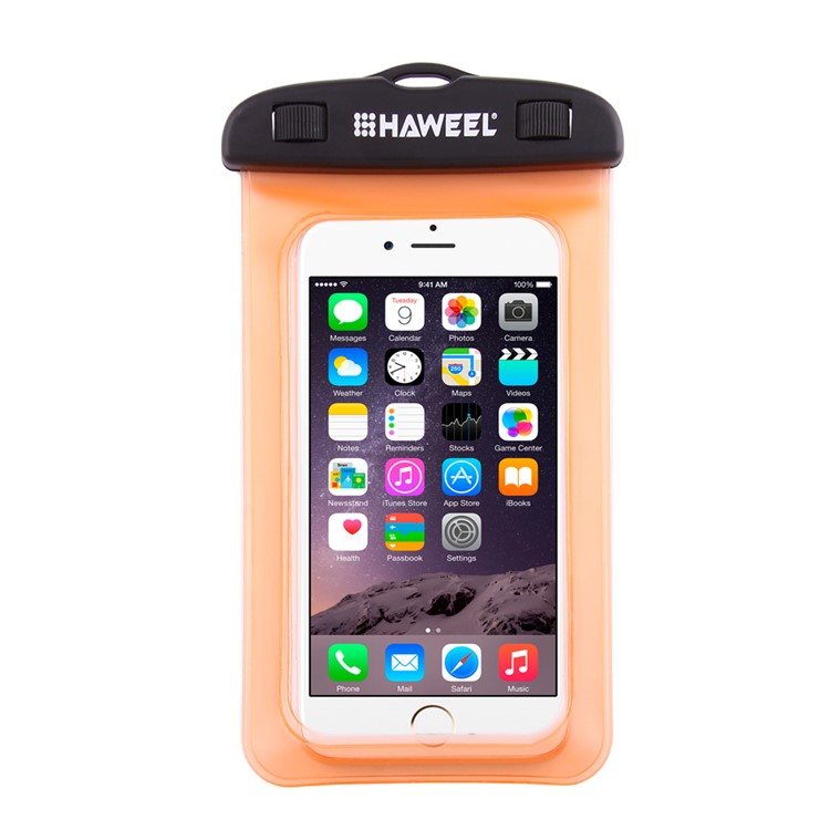 Funda Universal HAWEEL HWL-7002 Para Bolso Para Iphone X / 8 Plus, Tamaño: 21 X 11.5 X 1.2cm - Naranja-2