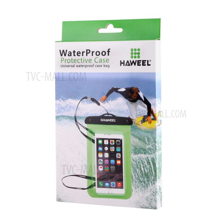 HAWEEL HWL-7002 Universal Waterproof Pouch for iPhone X/8 Plus, Size: 21 x 11.5 x 1.2cm - Green-12