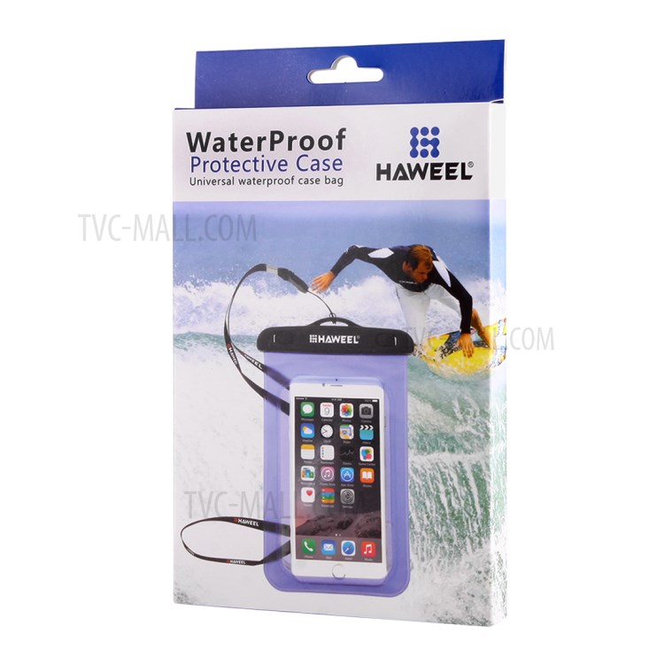 HAWEEL HWL-7002 Universal Waterproof Cover Bag Case for iPhone X/8 Plus, Size: 21 x 11.5 x 1.2cm - Blue-12