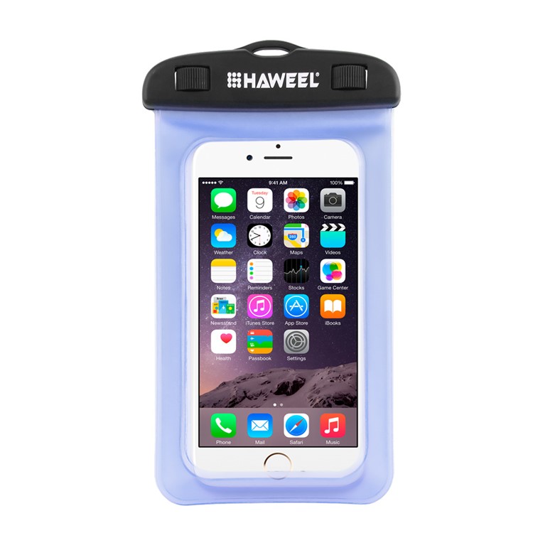 Funda HAWEEL HWL-7002 Universal Impermeable Para El Iphone X / 8 Plus, Tamaño: 21 X 11.5 X 1.2cm - Azul-2