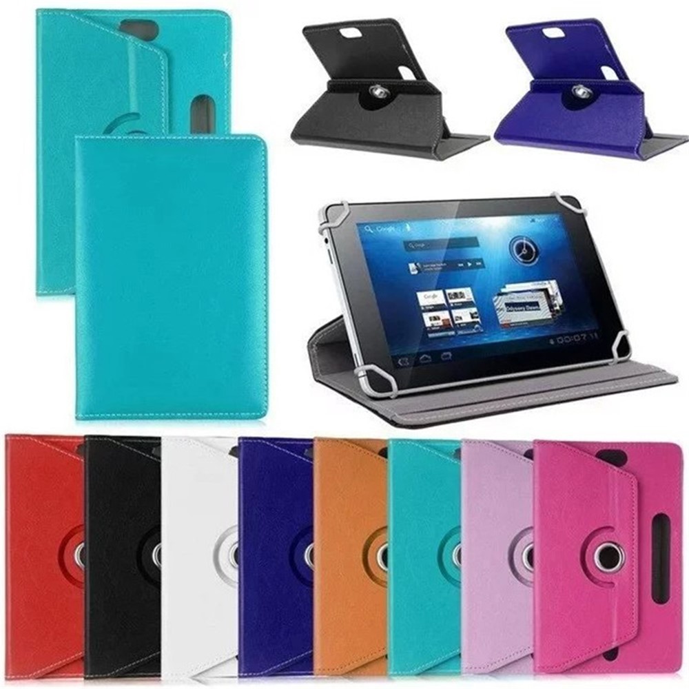 Universal 360-degree Rotary Stand Leather Folio Shell for iPad mini 5/Huawei MediaPad T3 8.0 - Baby Blue-2