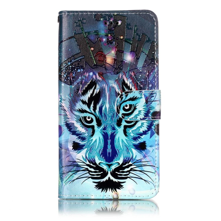 Loup - Étui Portefeuille En Cuir À Motifs Gaufré Universel Pour Iphone 8 / LG K3 (2017)-6