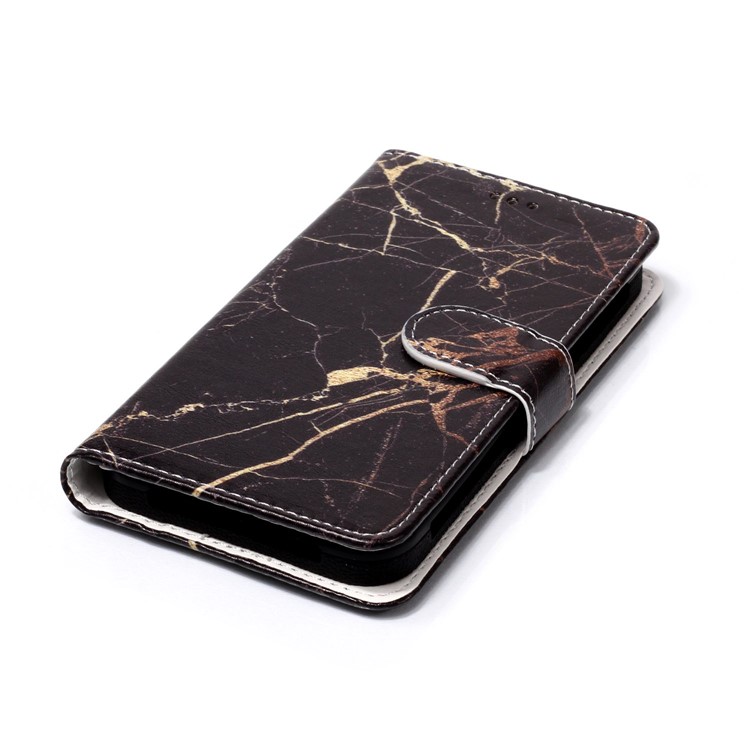 Black Marble - Patterned Wallet Leather Stand Universal Case for iPhone SE/5s etc-3