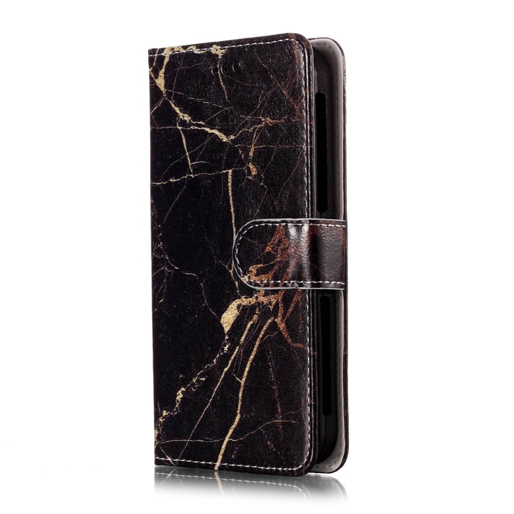 Black Marble - Patterned Wallet Leather Stand Universal Case for iPhone SE/5s etc-7