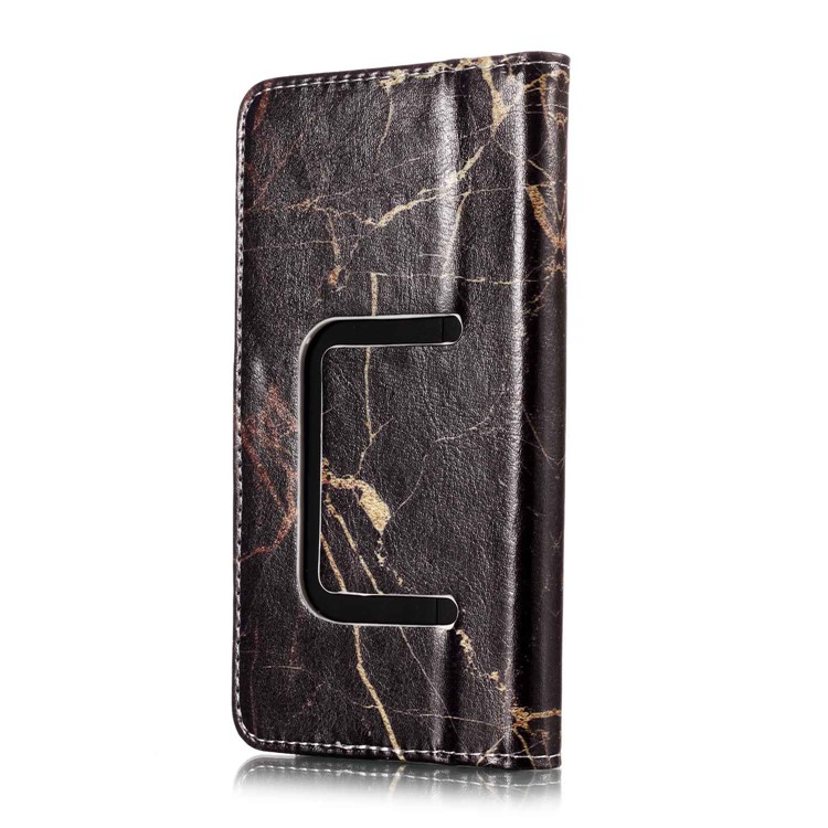 Black Marble - Patterned Wallet Leather Stand Universal Case for iPhone SE/5s etc-8