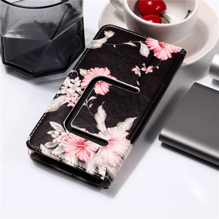 Azalee Blume - Universal Pattern Printing Leder Brieftasche Handytasche Für Iphone 8 / Lg K3 (2017)-10