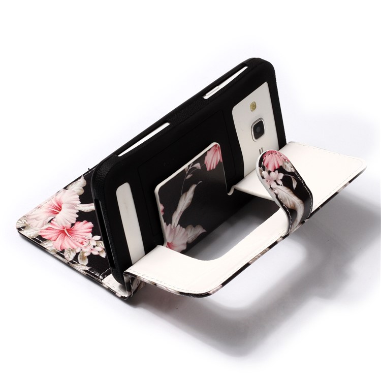 Azalee Blume - Universal Pattern Printing Leder Brieftasche Handytasche Für Iphone 8 / Lg K3 (2017)-5