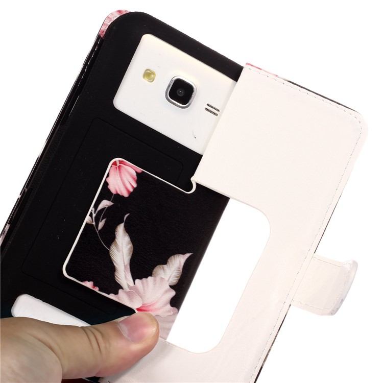 Azalee Blume - Universal Pattern Printing Leder Brieftasche Handytasche Für Iphone 8 / Lg K3 (2017)-6