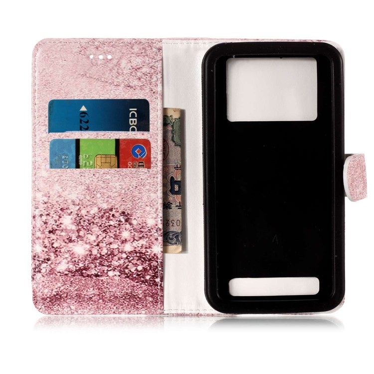 Lentejuelas Brillantes - Funda Universal Para Celular Con Estampado De Cuero Para LG K8 (2018) / Galaxy J3 (2018)-10