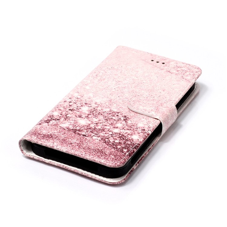 Lentejuelas Brillantes - Funda Universal Para Celular Con Estampado De Cuero Para LG K8 (2018) / Galaxy J3 (2018)-3