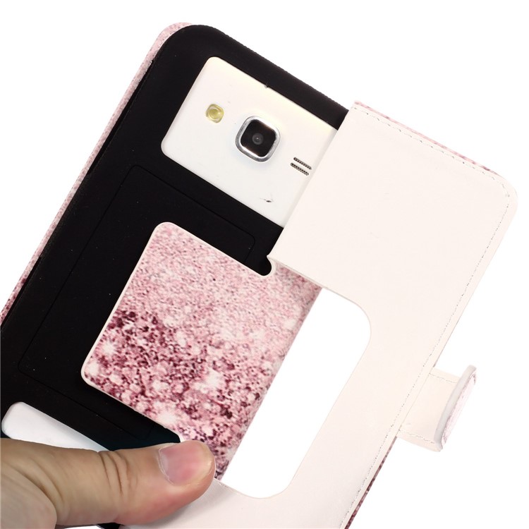 Lentejuelas Brillantes - Funda Universal Para Celular Con Estampado De Cuero Para LG K8 (2018) / Galaxy J3 (2018)-7