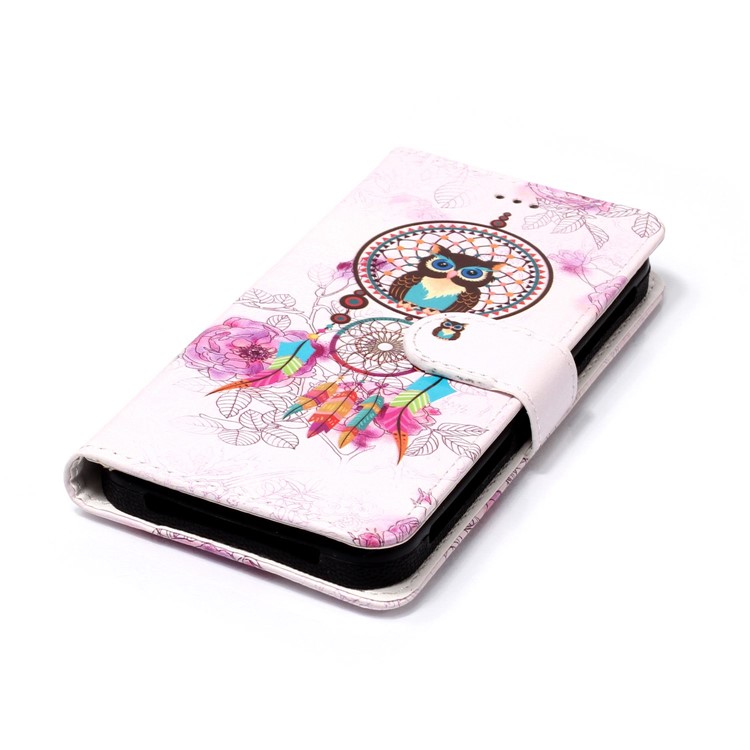 Dream Catcher and Owl - Embossed Patterned Leather Universal Wallet Phone Shell for iPhone 4s/Sony Xperia E-8