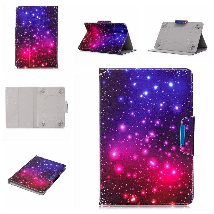 Custodia Per Portafoglio In Pelle Con Stampa Universale Modello Per Tablet PC Da 8 Pollici - Modello Colorized-1