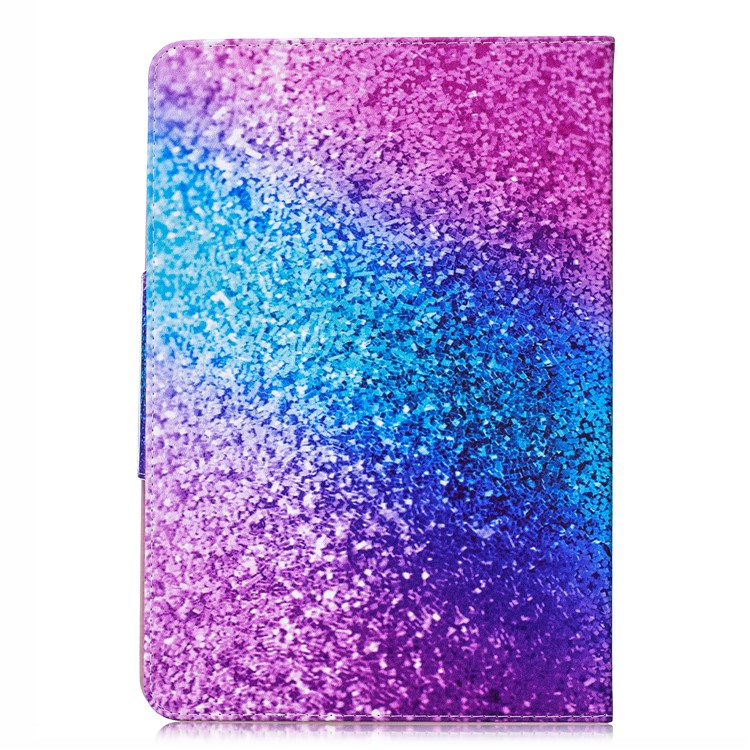 Modèle D'impression Portefeuille Universel PU Étui En Cuir Pour Tablette PC 10 Pouces - Motif De Paillettes Colorées-3