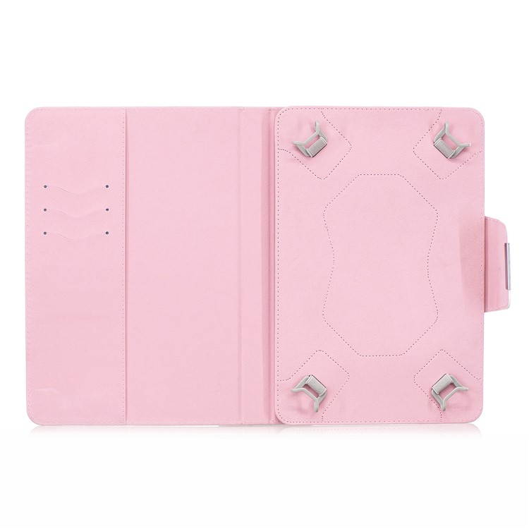 Modèle D'impression Portefeuille Universel PU Étui En Cuir Pour Tablette PC 10 Pouces - Motif De Paillettes Colorées-8
