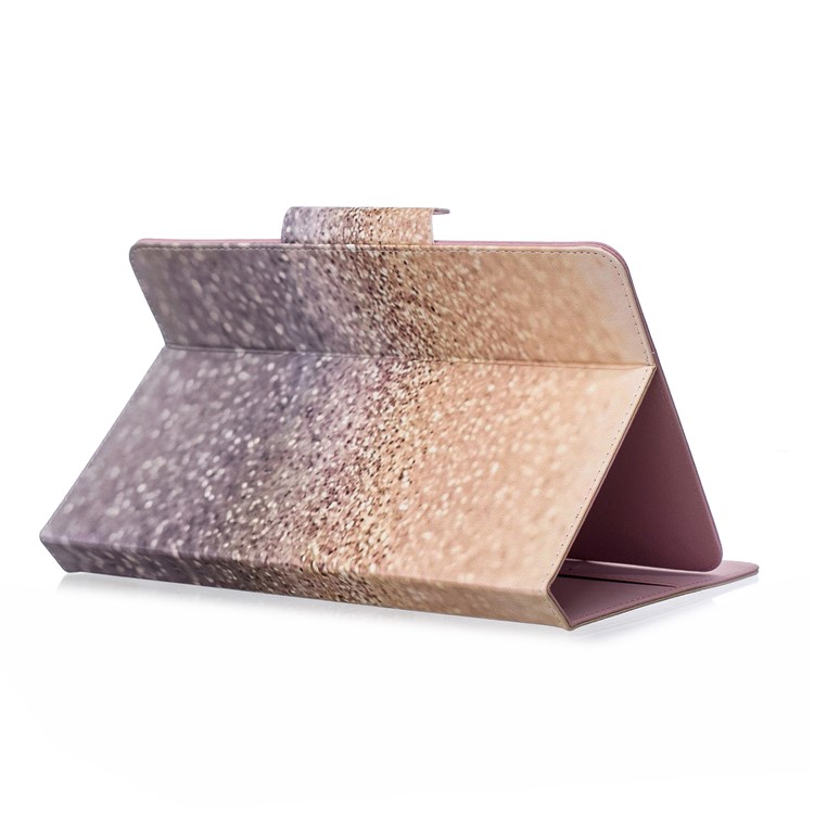 Estampado De Patrones De Billetera Universal Cubierta De Cuero Con Soporte Para Tablet PC De 7 Pulgadas - Patrón De Oro Brillo-4