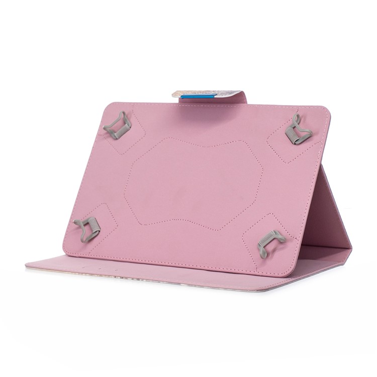 Estampado De Patrones De Billetera Universal Cubierta De Cuero Con Soporte Para Tablet PC De 7 Pulgadas - Patrón De Oro Brillo-5