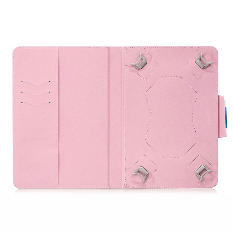 Estampado De Patrones De Billetera Universal Cubierta De Cuero Con Soporte Para Tablet PC De 7 Pulgadas - Patrón De Oro Brillo-8