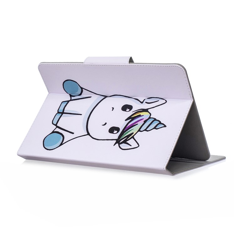 Padrão De Impressão De Couro Universal Caso Titular Do Cartão Para PC Tablet De 7 Polegadas - Teste Padrão Dos Desenhos Animados-4