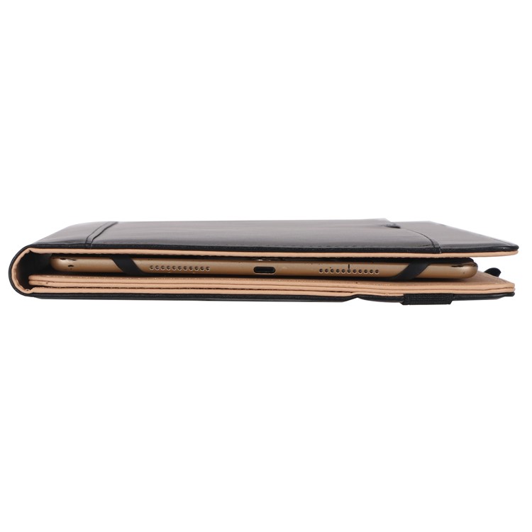 Suporte Dobrável PU Capa Protetora De Couro Com Alça De Mão Para Huawei Mediapad M5 10 - Preto-11