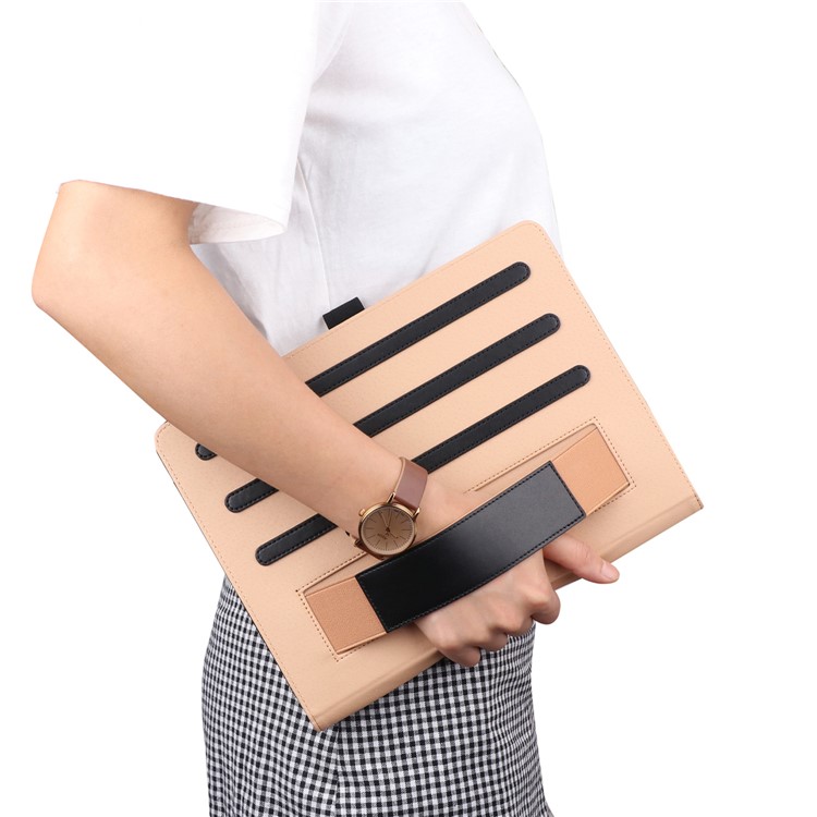 Suporte Dobrável PU Capa Protetora De Couro Com Alça De Mão Para Huawei Mediapad M5 10 - Preto-17