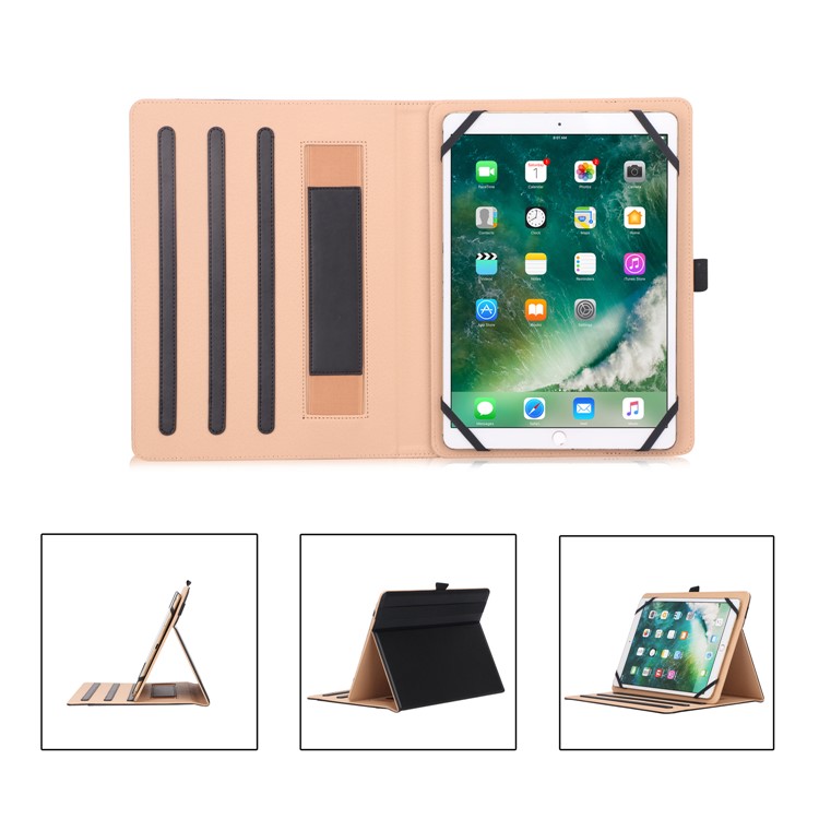 Suporte Dobrável PU Capa Protetora De Couro Com Alça De Mão Para Huawei Mediapad M5 10 - Preto-19