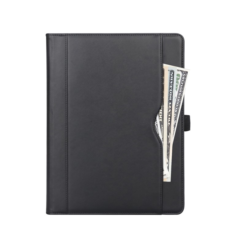Suporte Dobrável PU Capa Protetora De Couro Com Alça De Mão Para Huawei Mediapad M5 10 - Preto-2