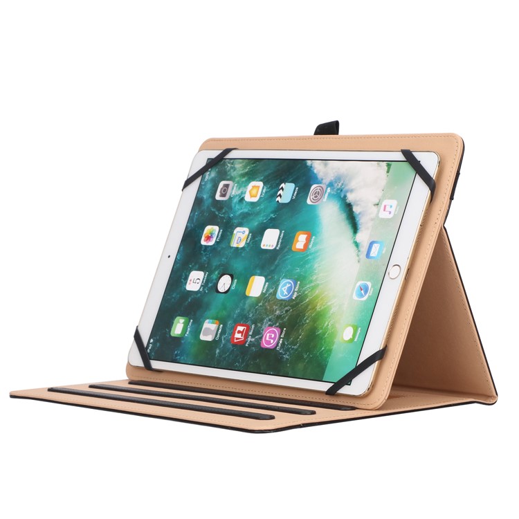 Suporte Dobrável PU Capa Protetora De Couro Com Alça De Mão Para Huawei Mediapad M5 10 - Preto-7