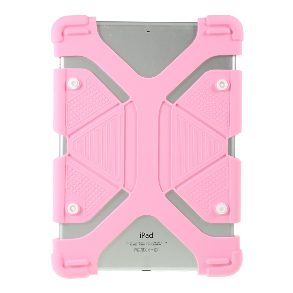 Universal Silicone Flexible Protector Cover for iPad 9.7 (2018)/Pro 10.5 (2017) - Pink-1