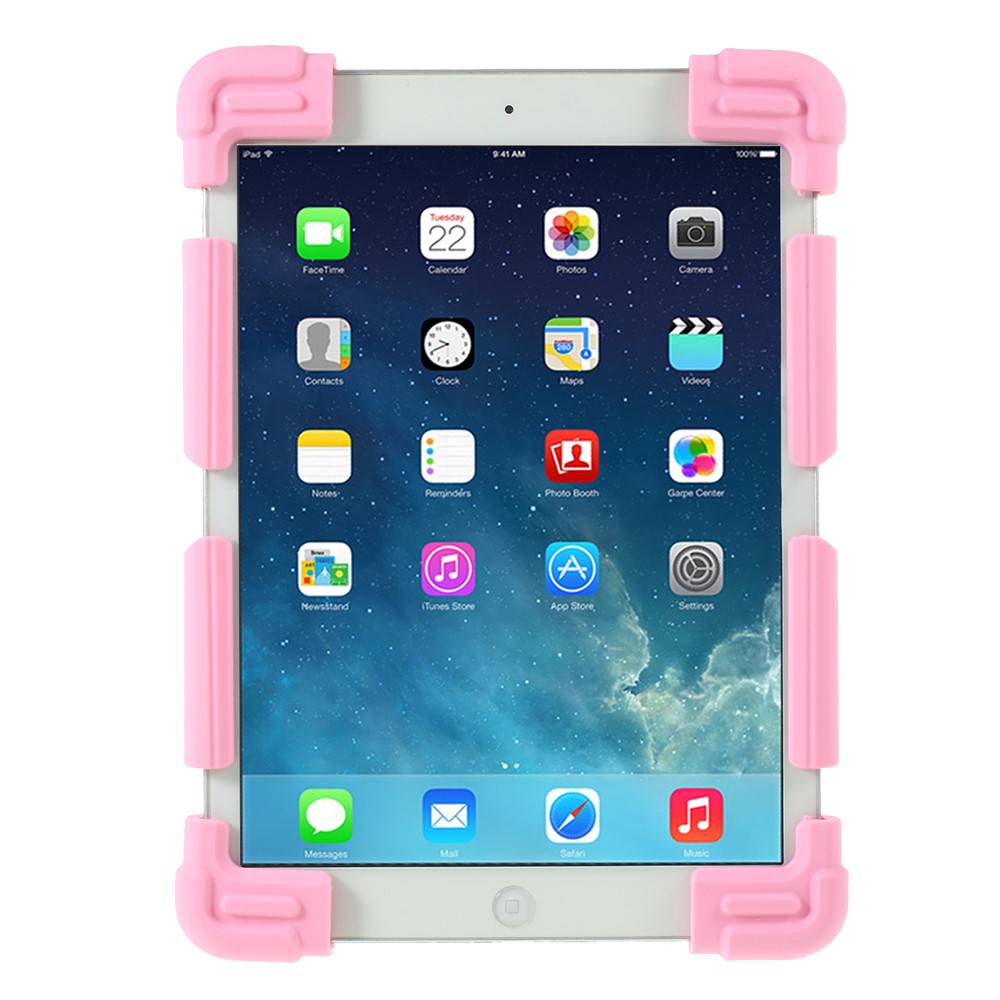 Universal Silicone Flexible Protector Cover for iPad 9.7 (2018)/Pro 10.5 (2017) - Pink-2