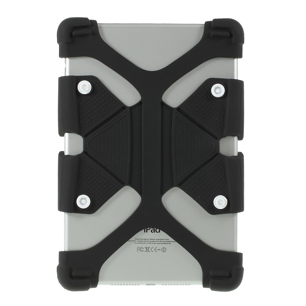 Protetor Flexível De Silicone Do Caso Da Tabuleta Universal Para Ipad 9.7 (2018) / Pro 10.5 (2017) / Tablet Dentro De 8,9-12 Polegadas - Preto