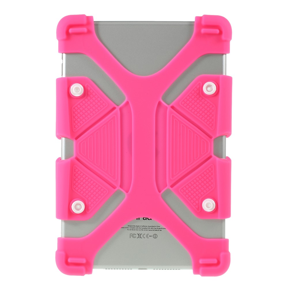 Boîtier De Protecteur Flexible De Silicone Universel Pour La Languette De Lenovo 4 8 / Xiaomi Mi Pad 4 - Rose