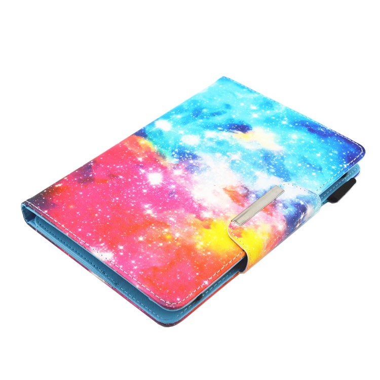 Образный Универсальный 7-дюймовый Планшет PU Кожаная Подставка Для Huawei Mediapad T2 7.0 / Вкладка Галактики 3 7.0 И Т. Д. - Раскрашенная Галактика-4