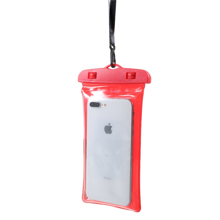 6-inch Universal Cushion Waterproof Bag Case for iPhone Samsung Huawei etc., Size: 175 x 95mm - Red-4