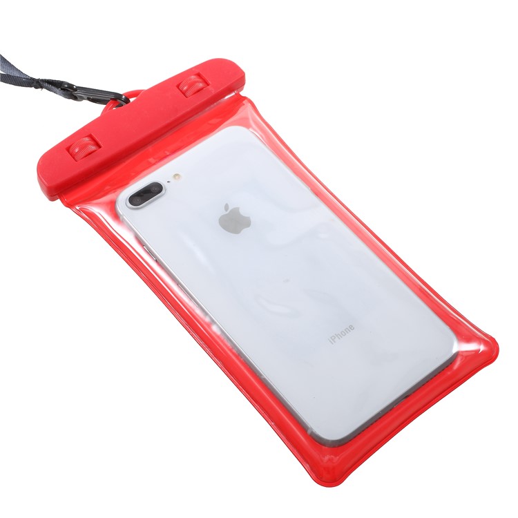 6-inch Universal Cushion Waterproof Bag Case for iPhone Samsung Huawei etc., Size: 175 x 95mm - Red-6