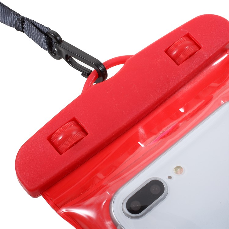 6-inch Universal Cushion Waterproof Bag Case for iPhone Samsung Huawei etc., Size: 175 x 95mm - Red-7