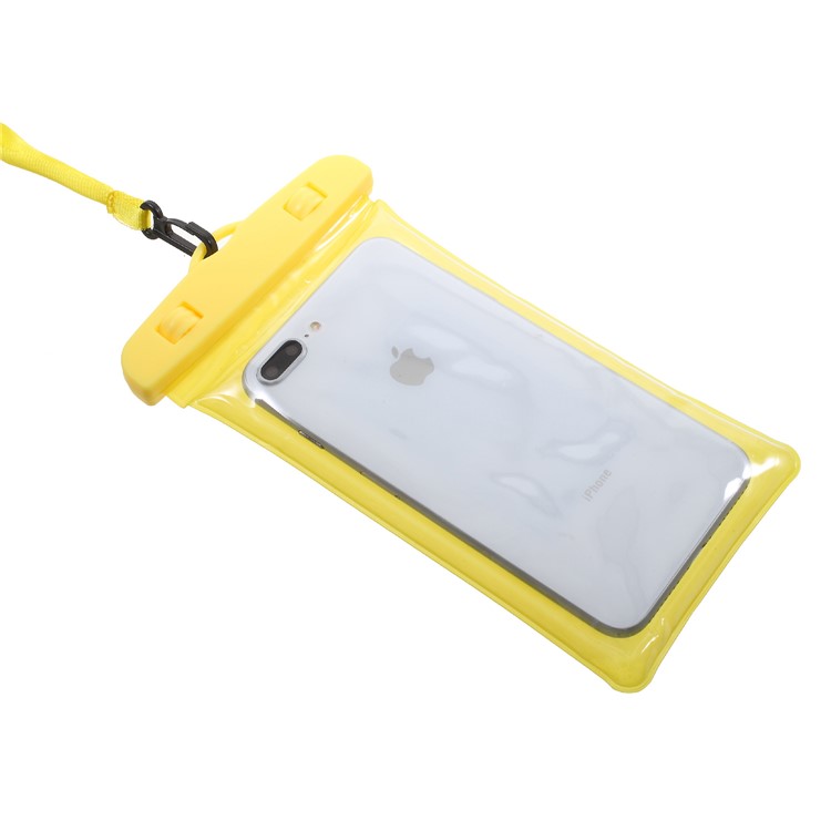 6-inch Universal Cushion Waterproof Bag Shockproof Case for iPhone Samsung Huawei etc., Size: 175 x 95mm - Yellow-6