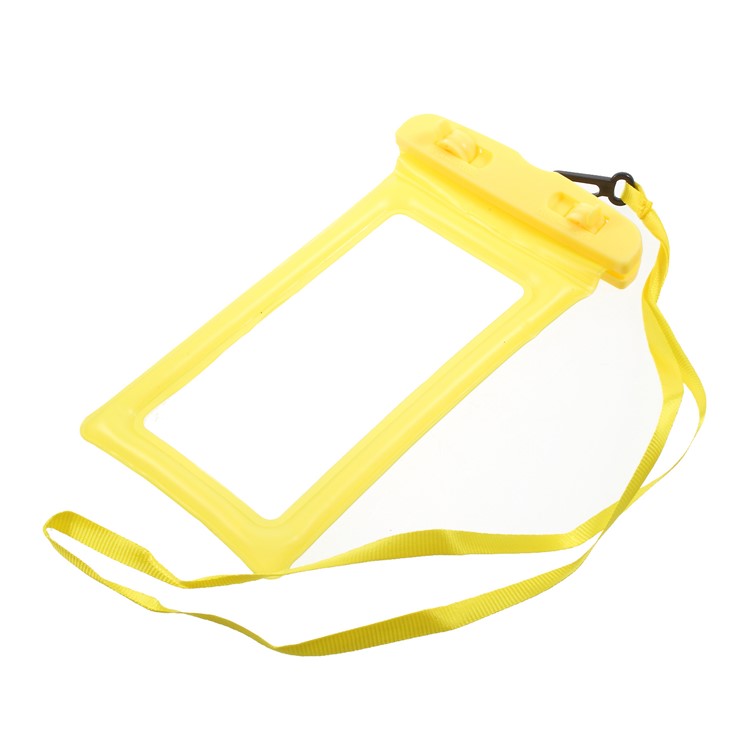 6-inch Universal Cushion Waterproof Bag Shockproof Case for iPhone Samsung Huawei etc., Size: 175 x 95mm - Yellow-7