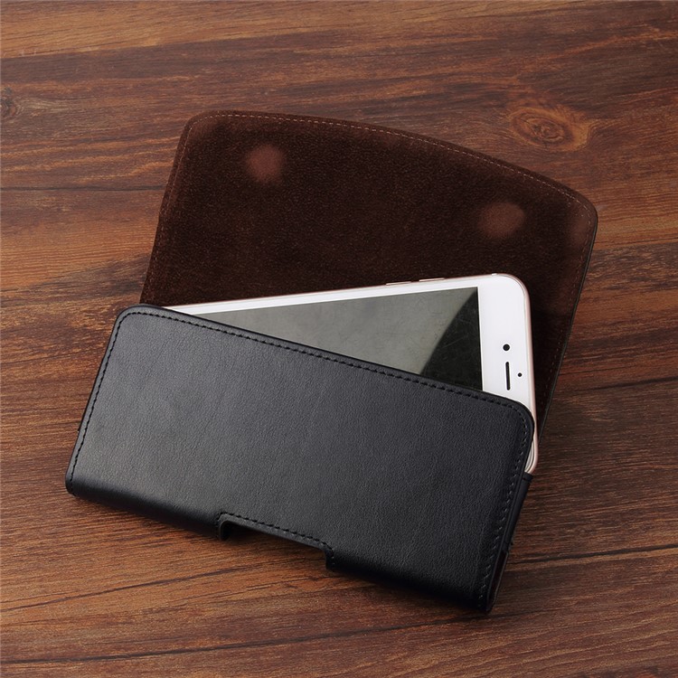 A2 5,5-5,7 Zoll Echtes Leder Gürteltasche Holster Pouch Für Iphone Samsung Huawei Etc.-10