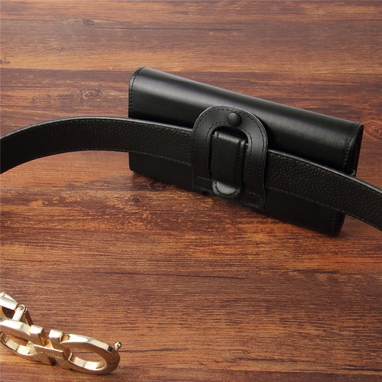 A2 5,5-5,7 Zoll Echtes Leder Gürteltasche Holster Pouch Für Iphone Samsung Huawei Etc.-12