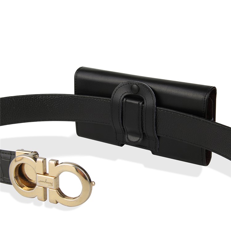 A2 5,5-5,7 Zoll Echtes Leder Gürteltasche Holster Pouch Für Iphone Samsung Huawei Etc.-5