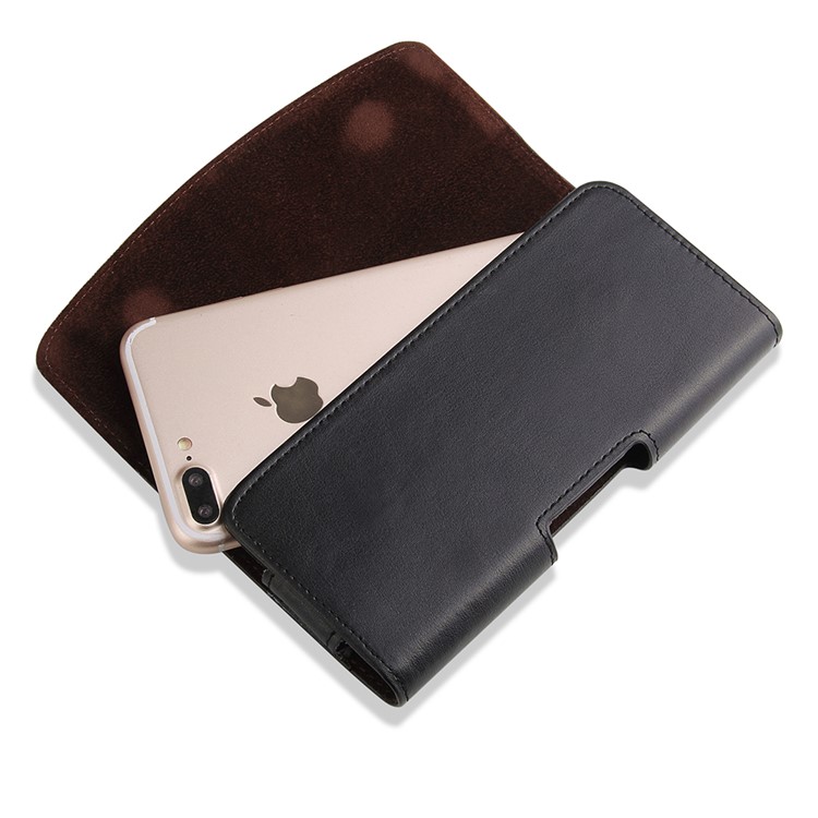 A2 5,5-5,7 Zoll Echtes Leder Gürteltasche Holster Pouch Für Iphone Samsung Huawei Etc.-6