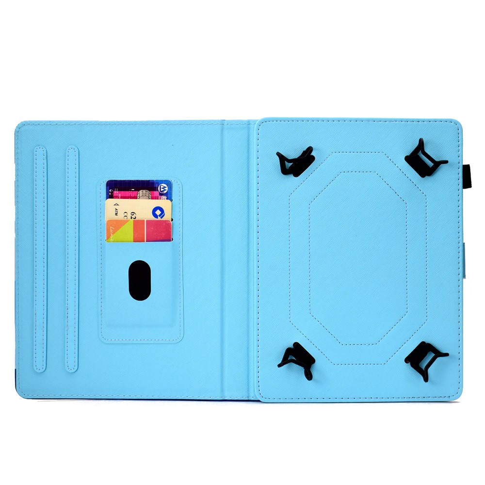 Tableta de Cuero PU de 10 Pulgadas Estampada Para el Caso de Cuero PU Para Ipad 9.7 (2018) / Lenovo Tab 4 10 Plus, Etc. - Estilo de Flores 1