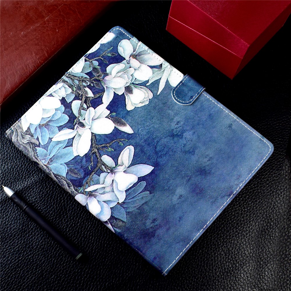 Patterned 10-inch Tablet Universal PU Leather Stand Case for iPad 9.7 (2018) / Lenovo Tab 4 10 Plus etc - Flower Style 1-15