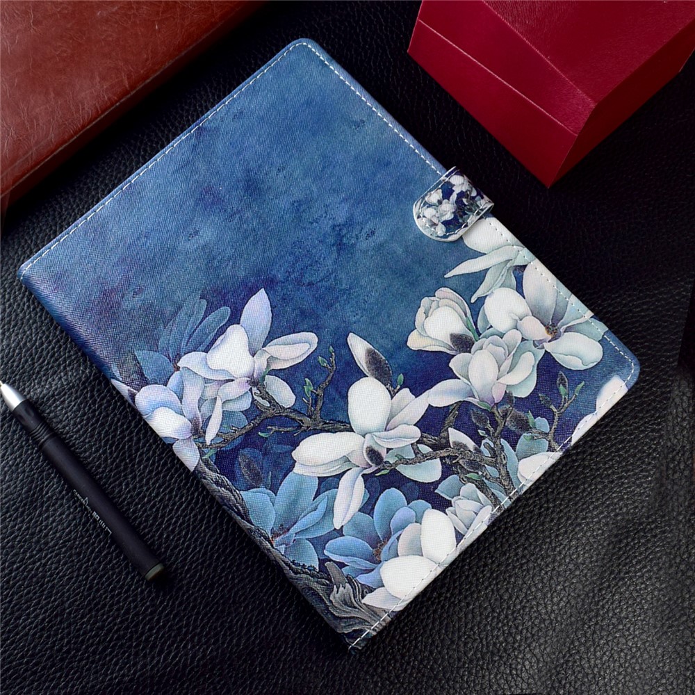 Patterned 10-inch Tablet Universal PU Leather Stand Cover for iPad 9.7 (2018) / Lenovo Tab 4 10 Plus etc - Flower Style 2-10