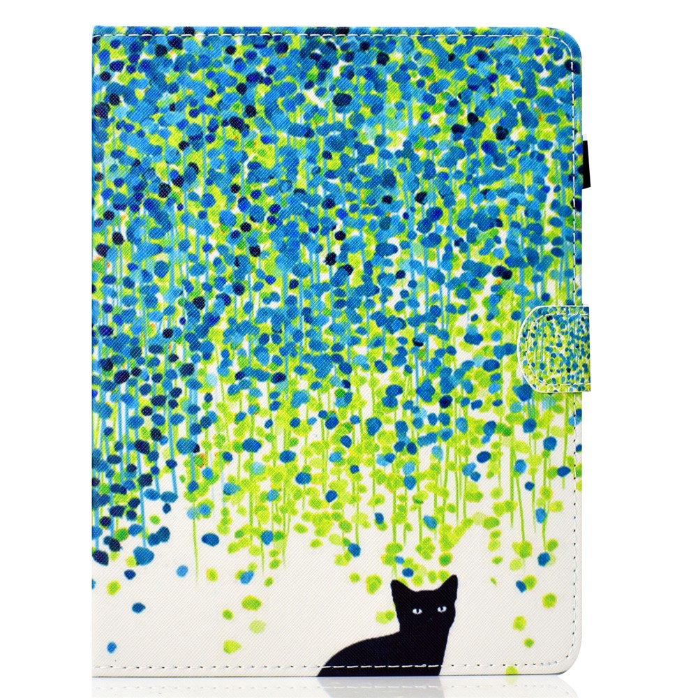 Patterned 10-inch Tablet Universal PU Leather Stand Shell for iPad 9.7 (2018) / Lenovo Tab 4 10 Plus etc - Cat and Dots-2