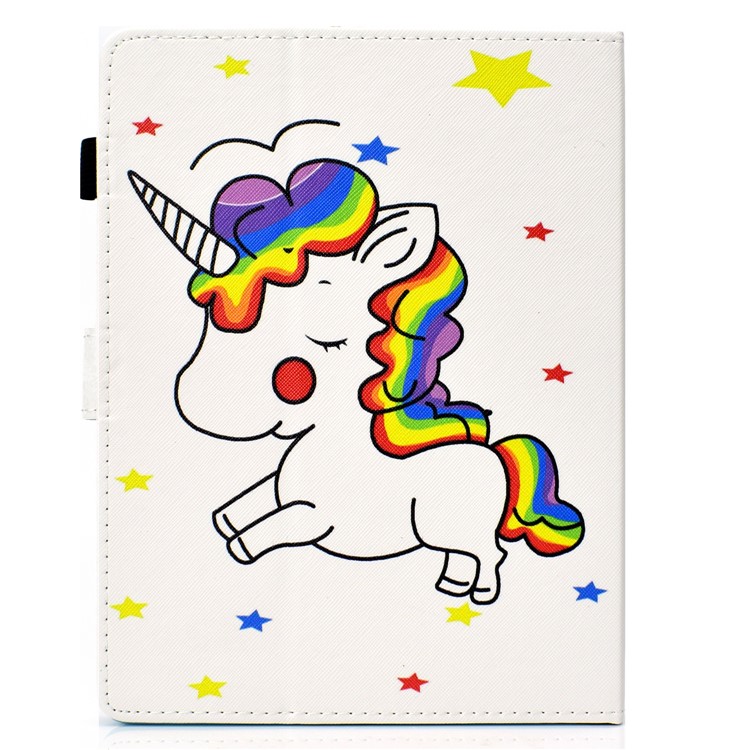 Patterned 10-inch Tablet Universal PU Leather Card Slots Cover for iPad 9.7 (2018) / Lenovo Tab 4 10 Plus etc - Unicorn and Stars-3
