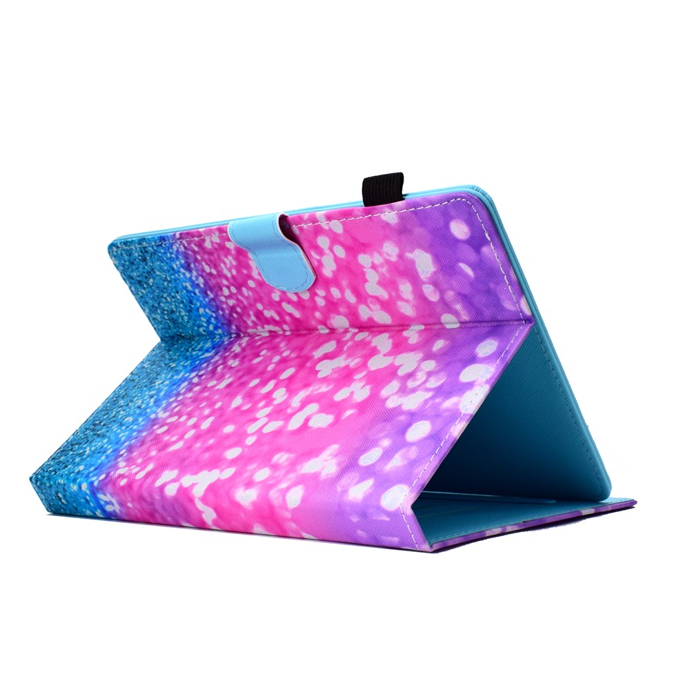 Shell de Support de Carte en Cuir Universal pu à Motifs de 10 Pouces Pour Ipad 9.7 (2018) / Lenovo Tab 4 10 Plus Etc. - Motif de Paillettes-4