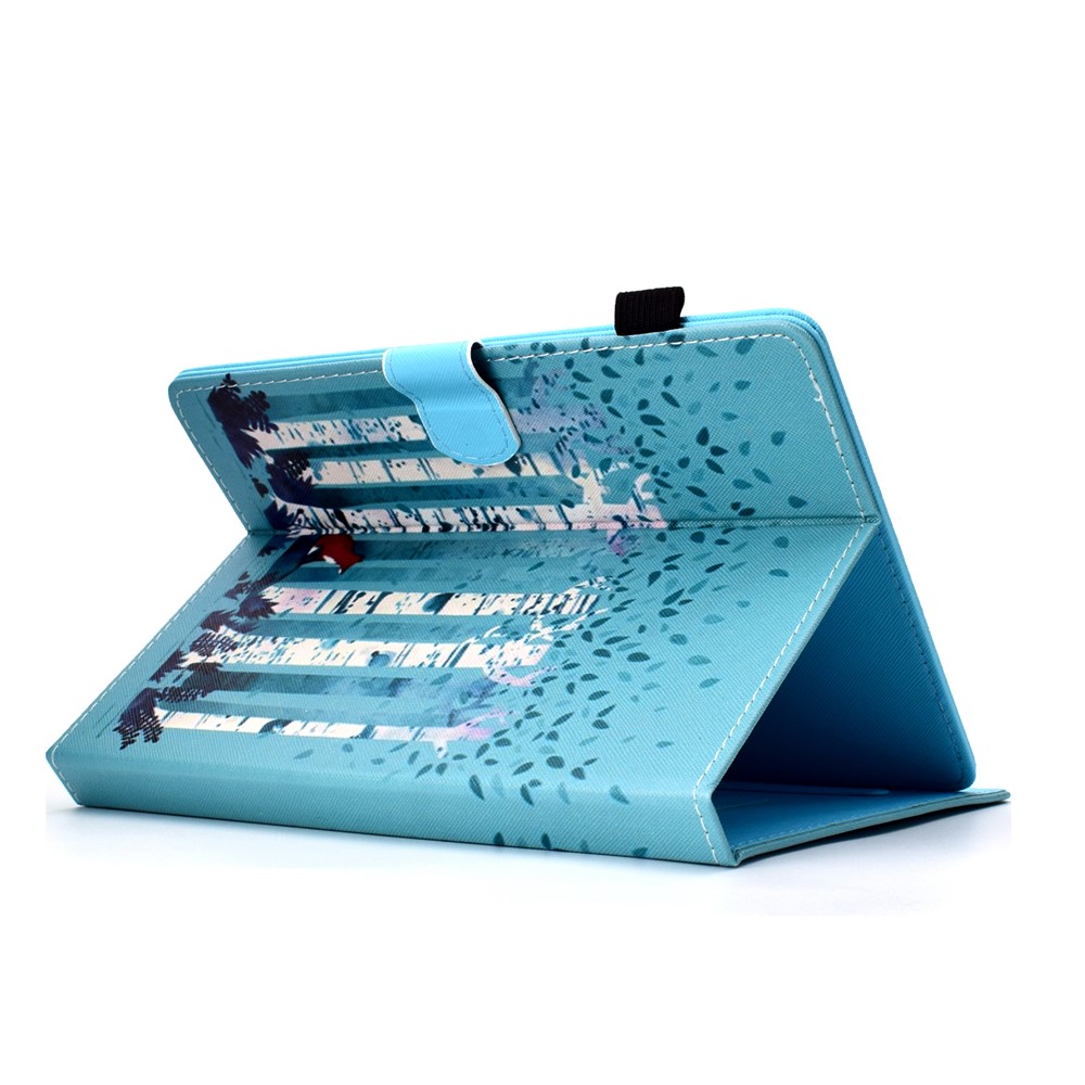 Patterned 10-inch Tablet Universal PU Leather Card Holder Cover for iPad 9.7 (2018) / Lenovo Tab 4 10 Plus etc - Forest-4